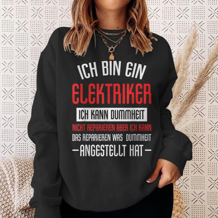 Electrician Sayings Accident Training Sweatshirt Geschenke für Sie