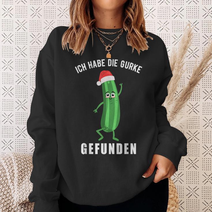 Ich Habe Die Gurke Finden Weihnachtsgurken Sieger Sweatshirt Geschenke für Sie