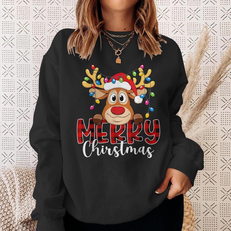 Reindeer Merry Christmas Family Sweatshirt Geschenke für Sie