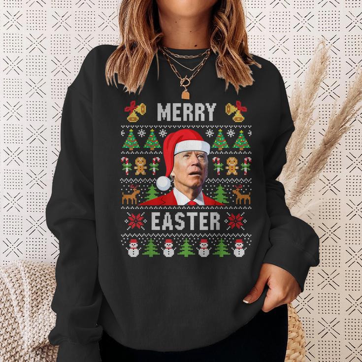 Ugly Jumper Merry Easter Biden Christmas Sweatshirt Geschenke für Sie