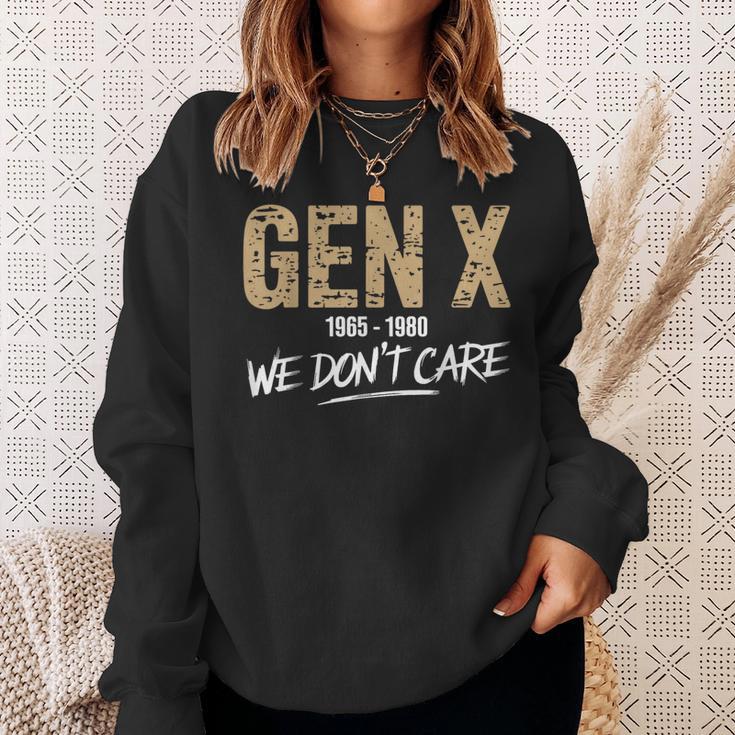 Gen X 1965-1980 We Don't Care Generation Xintage Sweatshirt Geschenke für Sie