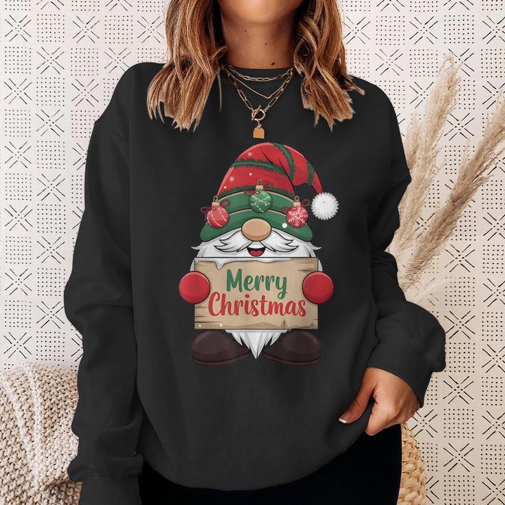 Gnome Christmas Santa Claus Costume Merry Christmas Gnome Sweatshirt Geschenke für Sie