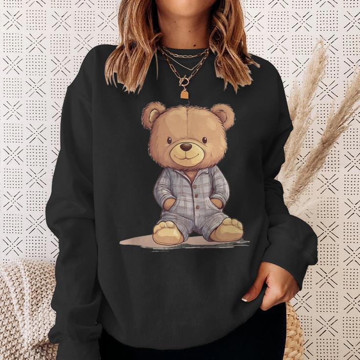 Great Teddy Bear In Soft And Cosy Pyjamas Sweatshirt Geschenke für Sie