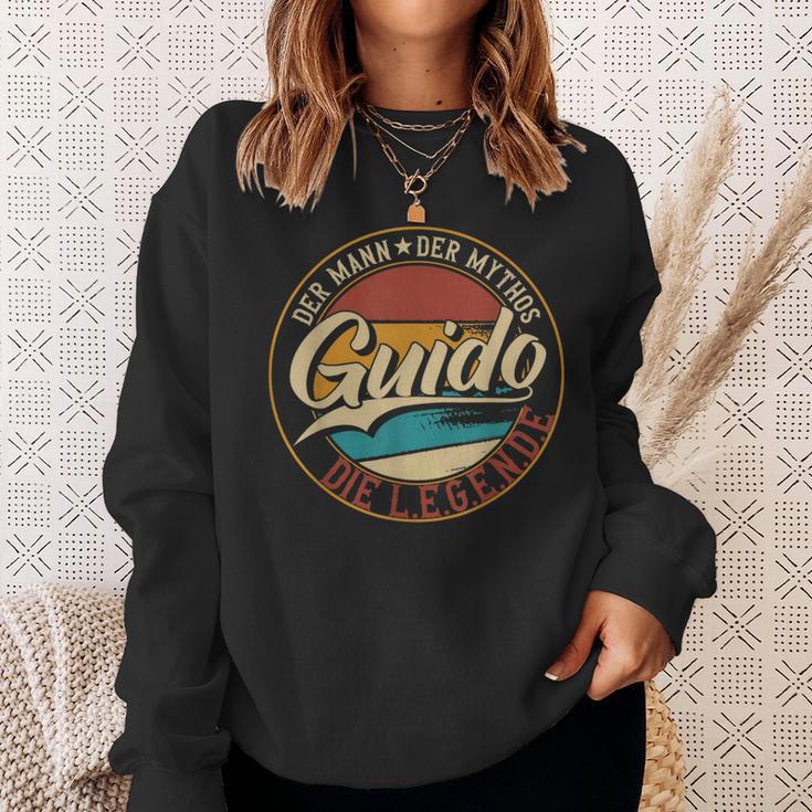 Guido The Man Of Mythos The Legend First Name Sweatshirt Geschenke für Sie