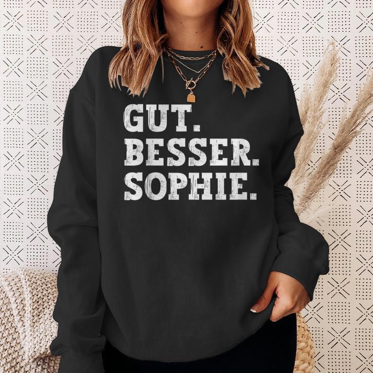 Gut Besser Sophie Saying First Name Sophie Sweatshirt Geschenke für Sie