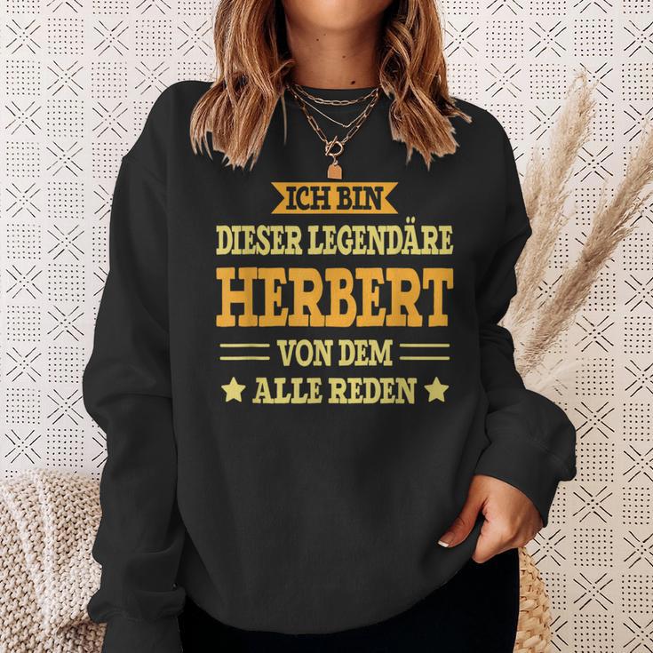 Herbert First Name Name Saying Herbert Sweatshirt Geschenke für Sie