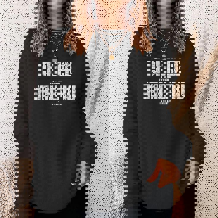 Herren Ich Liebe Meine Frau Ehemann Sarkasmusalentinstag Spruch Sweatshirt Geschenke für Sie