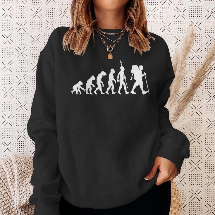 Hiking Hiking Trekking Mountain Evolution Sweatshirt Geschenke für Sie