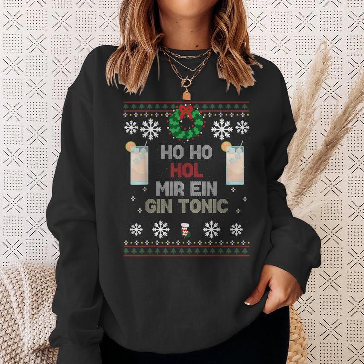 Ho Ho Hol Me A Gin Tonic Costume Christmas Sweatshirt Geschenke für Sie