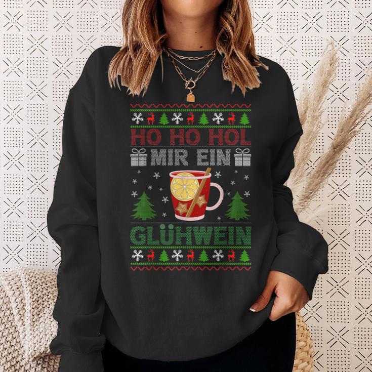 Ho Ho Hol Mir Mal Ein Glühwein Sweatshirt Geschenke für Sie