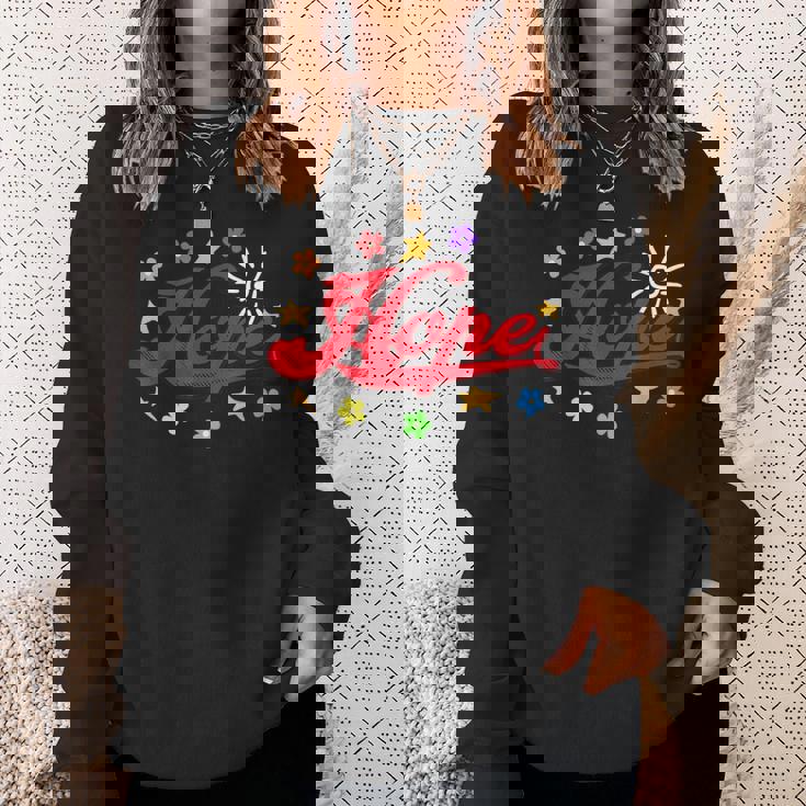 The Hope Personalized Name Flowers On Stage Stars Sweatshirt Gifts for Her
