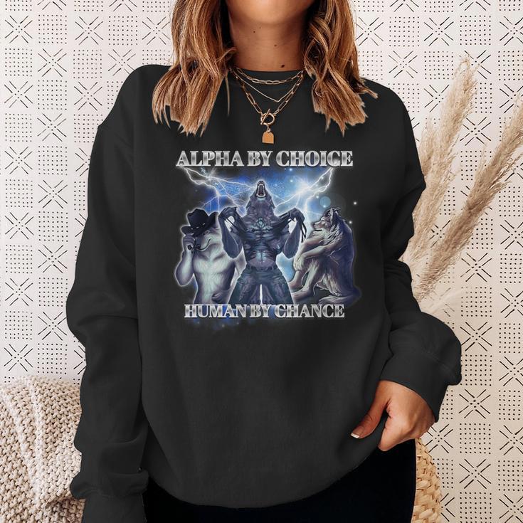 Human By Chance Alpha By Choice Sweatshirt Geschenke für Sie