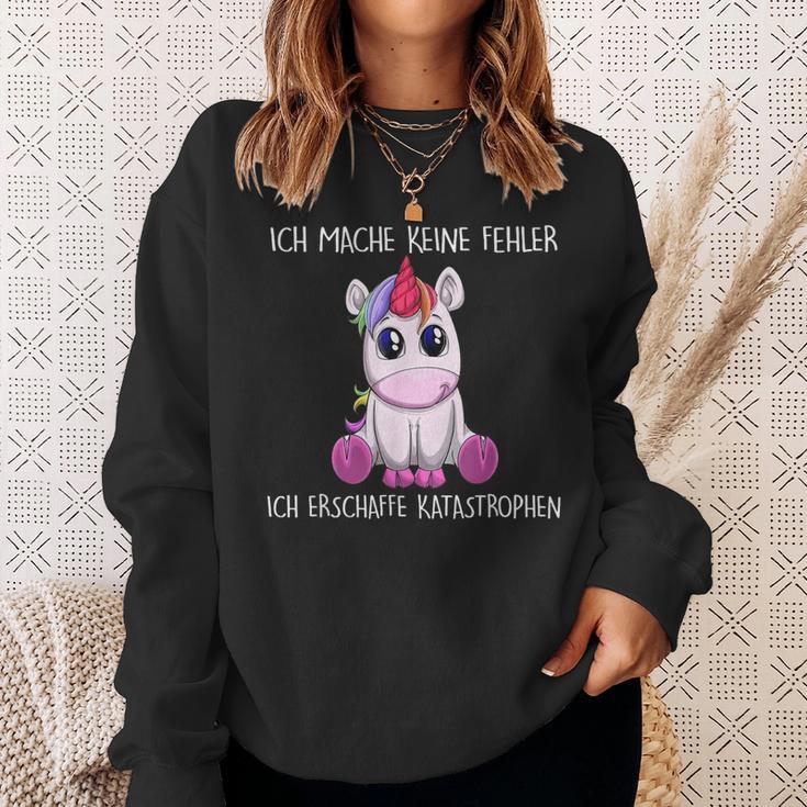 Ich Mache Keine Fehler Ich Erschaffe Katastrophen Einhorn Sweatshirt Geschenke für Sie