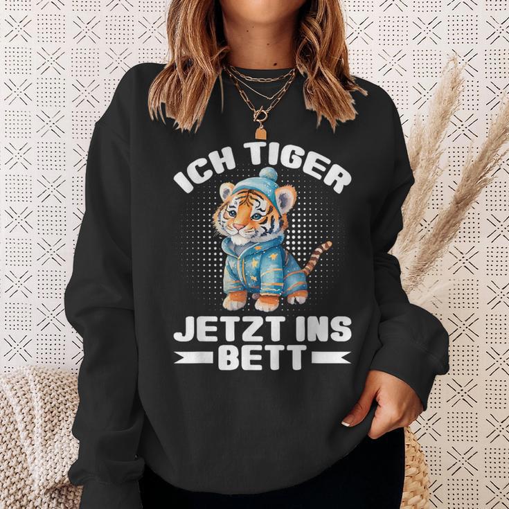 Ich Tiger Jetzt Ins Bett Schlafen Pyjamas Tired Pyjama Sweatshirt Geschenke für Sie