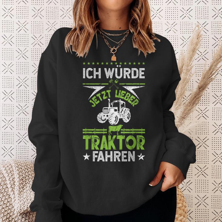 'Ich Würde Jetzt Lieber Tractor Driving' Sweatshirt Geschenke für Sie