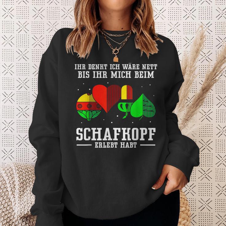 Ihr Denkt Ich Wäre Nett Sheepkopf Sweatshirt Geschenke für Sie