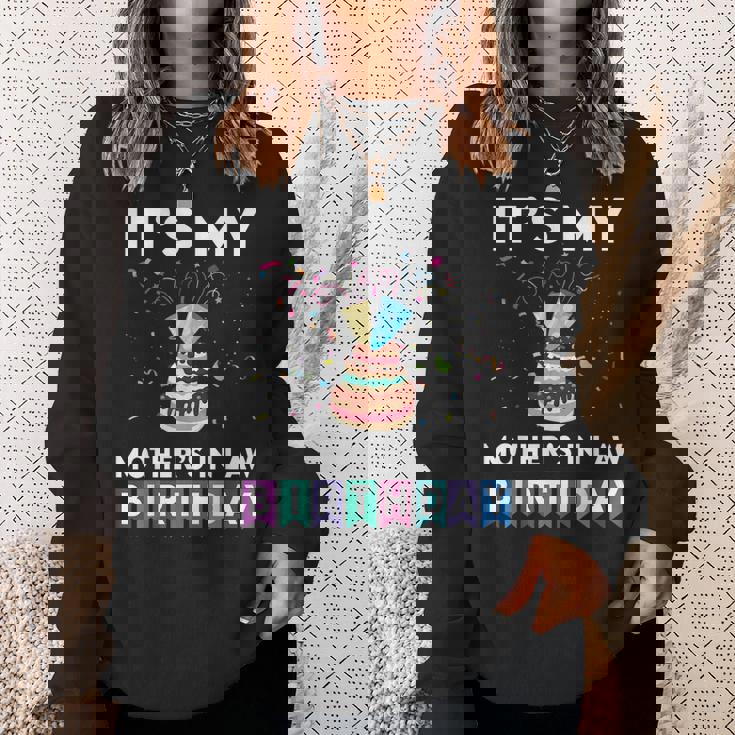 It's My Mother's In Law Birthday Family Matching Confetti Sweatshirt Gifts for Her