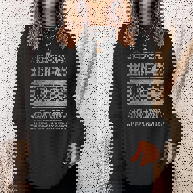 It's Not Easy Being My Wife's Arm Candy Retro Husband Sweatshirt Gifts for Her