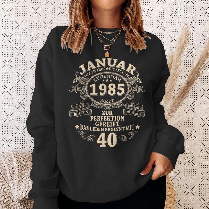 January 1985 40 Years intage 40Th Birthday Man Sweatshirt Geschenke für Sie