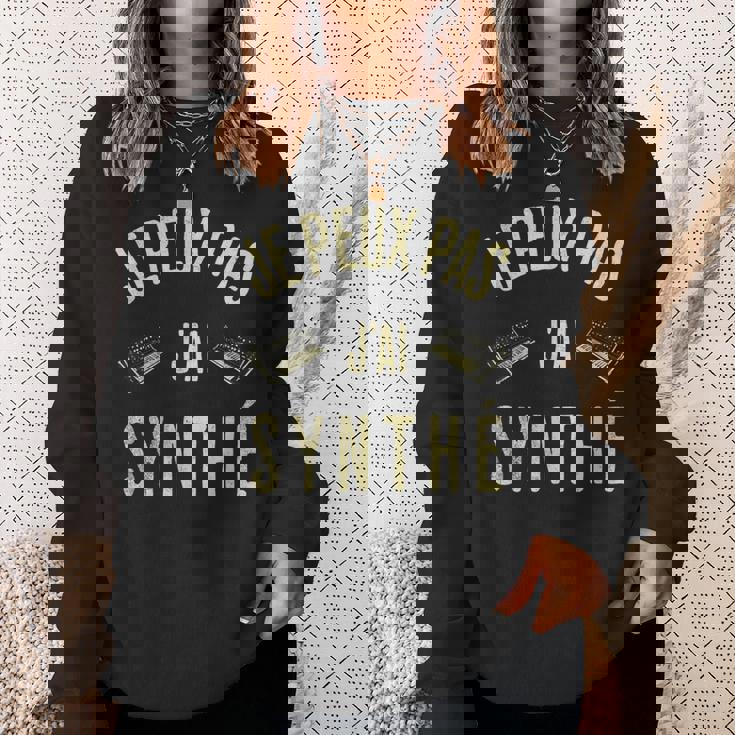Je Peux Pas J'ai Synthé Cadeau Humour Musicien Synthétiseur Sweater e Cadeaux pour elle