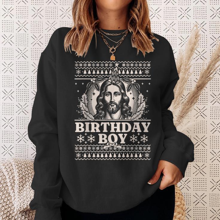 Jesus Birthday Boy Happy Birthday Jesus Ugly Christmas Sweatshirt Geschenke für Sie