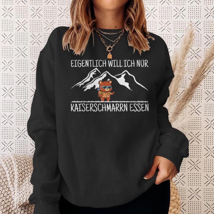 Kaiserschmarrn Essen Hiking Mountain Bear Hiking Excursion Saying Sweatshirt Geschenke für Sie