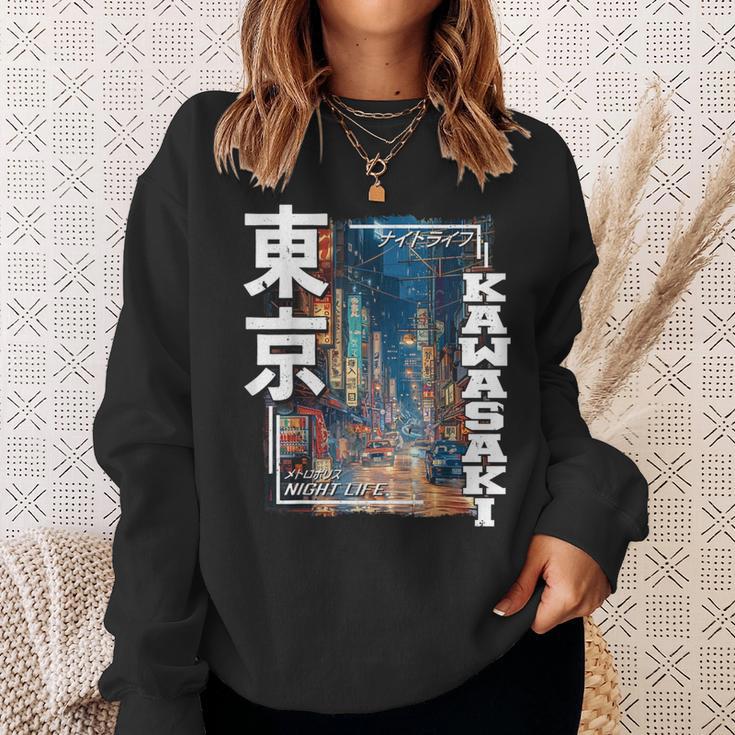 Kawasaki City Retro Japanese Aesthetic Streets Of Kawasaki Sweatshirt Geschenke für Sie