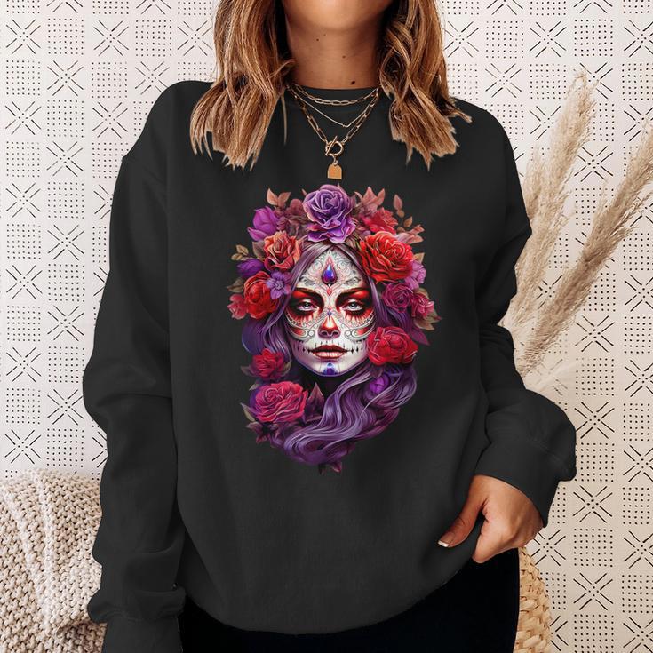 La Catrina Cool Dia De Muertos Day Of The Dead Sweatshirt Geschenke für Sie