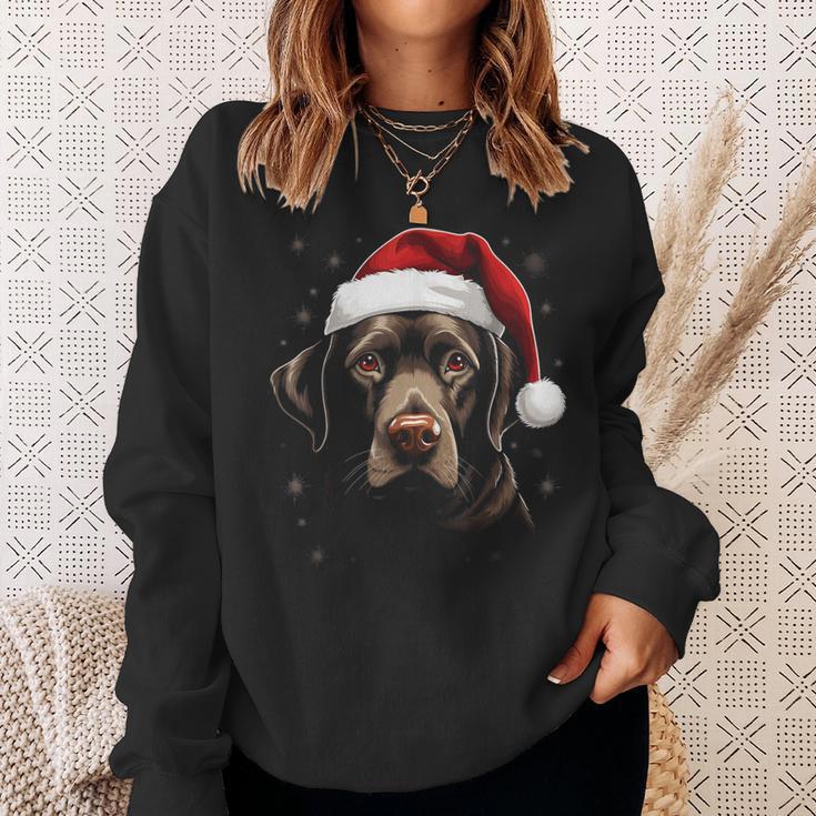 Labrador Dog Christmas Walking Dog Fan Sweatshirt Geschenke für Sie