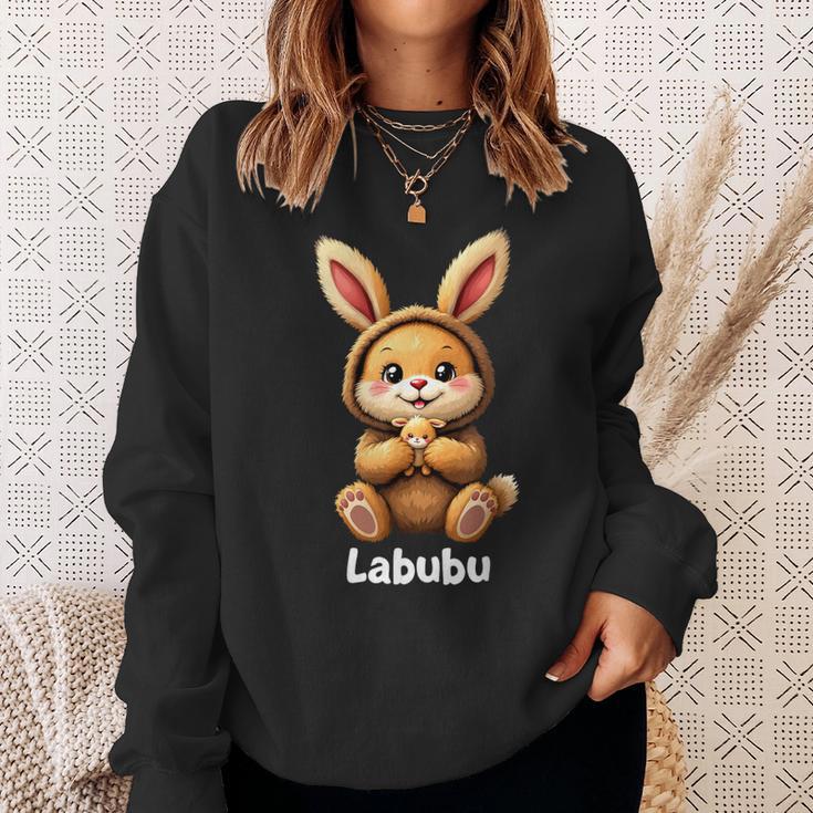 Labubu Drôle Lapin Monstre Mignon Marron Sweater e Cadeaux pour elle