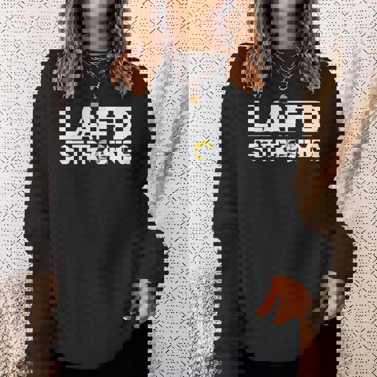 Lafd La Strong Support Lafd Strong Ram Sweatshirt Gifts for Her