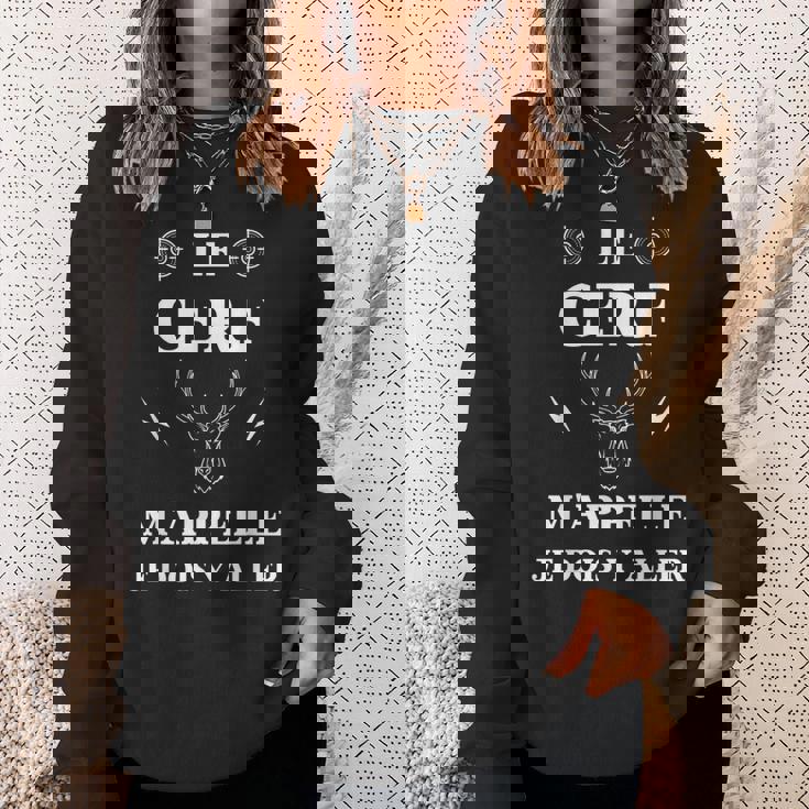 Le Cerf M'appelle Humour Chasseur Cerf Homme Drole Sweater e Cadeaux pour elle