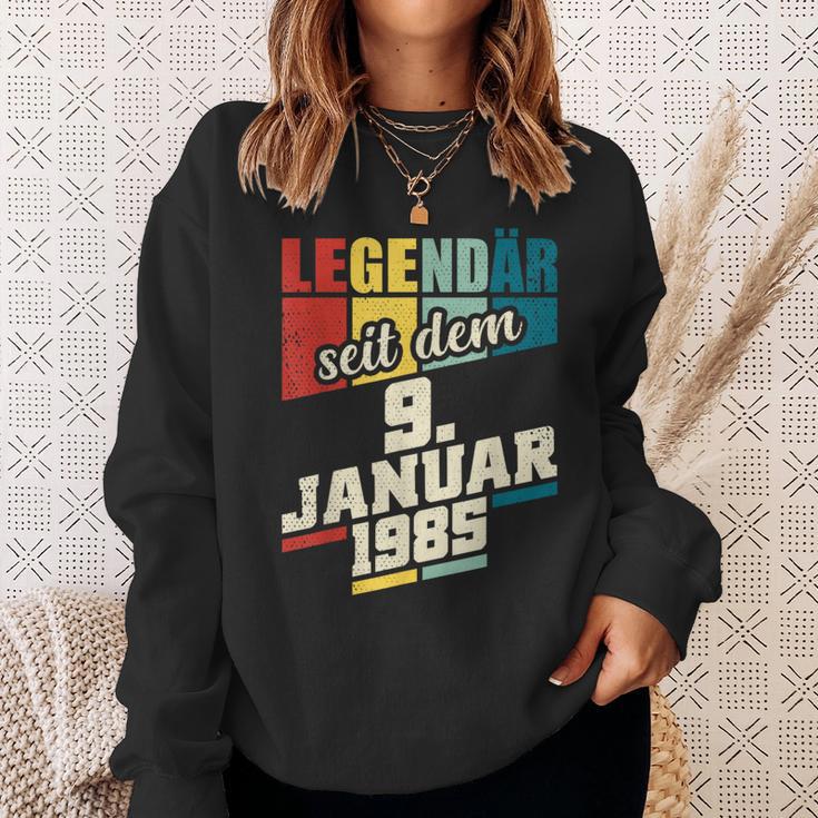 Legendary Since 9Th January 1985 Birthday 911985 Sweatshirt Geschenke für Sie