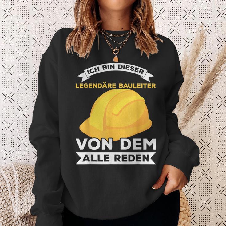 Legendary Construction Manager Builder Construction Site Saying Sweatshirt Geschenke für Sie