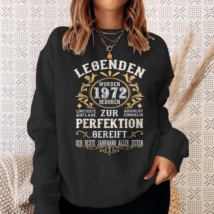 Legends 1972 Born intage 1972 Birthday Sweatshirt Geschenke für Sie