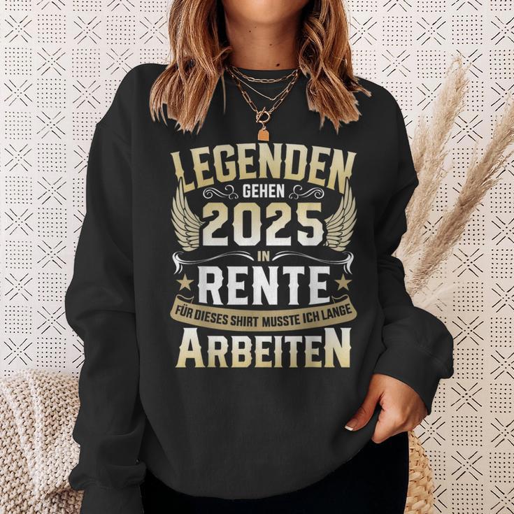 Legends Retirement 2025 Long Work For Pensioners In Retirement Sweatshirt Geschenke für Sie