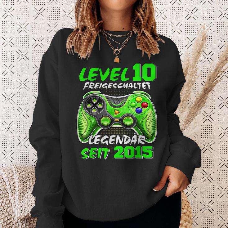 Level 10 Birthday Boy Gamer 2015 10Th Birthday Sweatshirt Geschenke für Sie