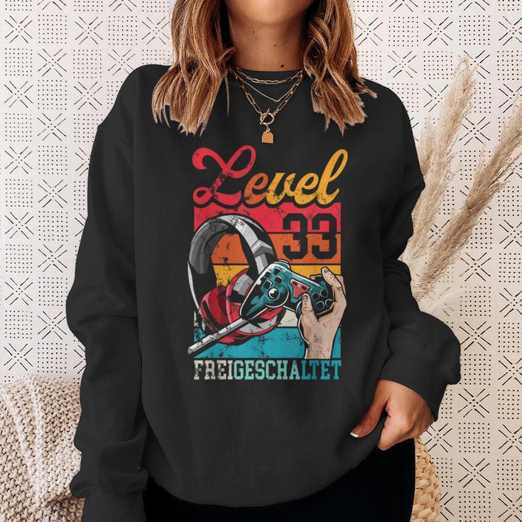 Level 33 Years Birthday Gamer 33Rd Birthday Sweatshirt Geschenke für Sie