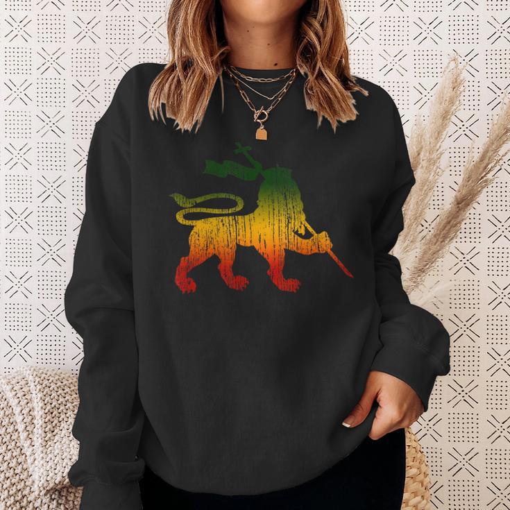 Lion Of Judah Reggae Music Rastafari Rasta Sweatshirt Geschenke für Sie