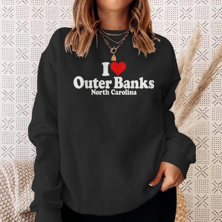 I Love Heart The Outer Banks North Carolina Obx Sweatshirt Geschenke für Sie