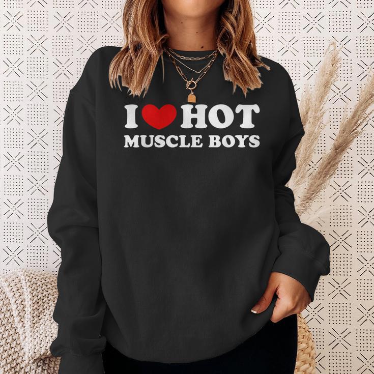 I Love Hot Muscle Boys I Love Hot Muscle Boys Sweatshirt Geschenke für Sie