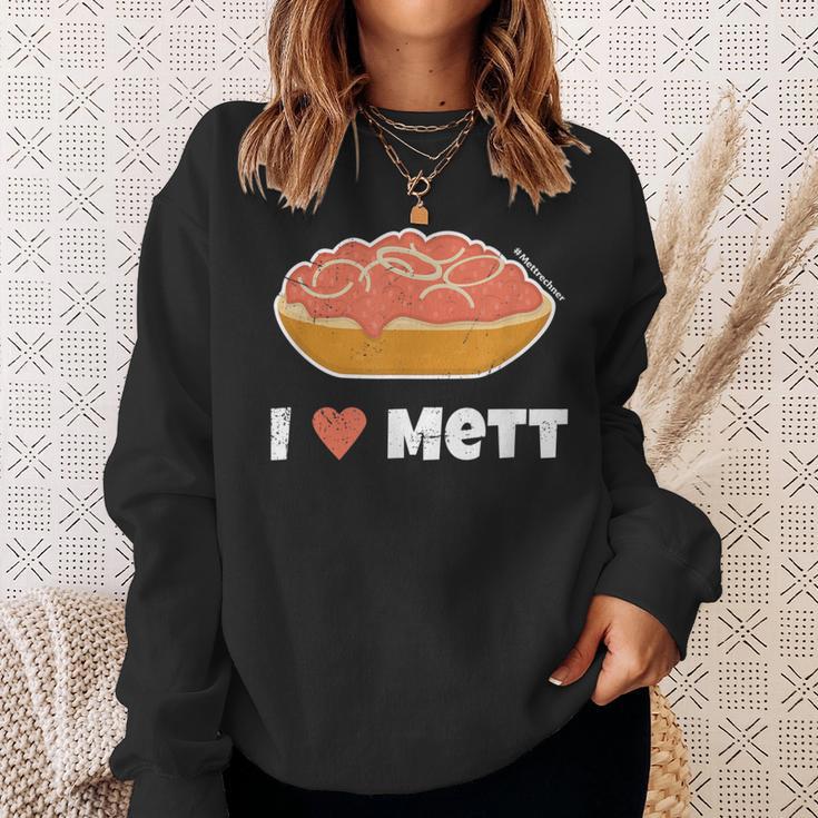 I Love Mett Original Mettrechner Item And More Sweatshirt Geschenke für Sie