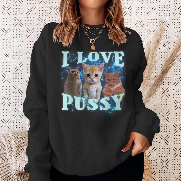 I Love Pussy Cat Sweatshirt Geschenke für Sie