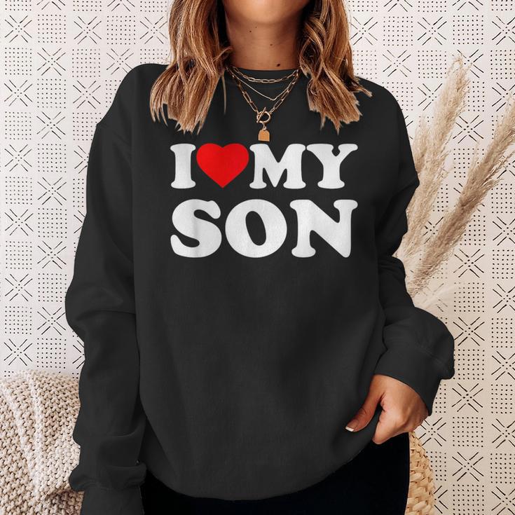 I Love My Son Heart Sweatshirt Geschenke für Sie