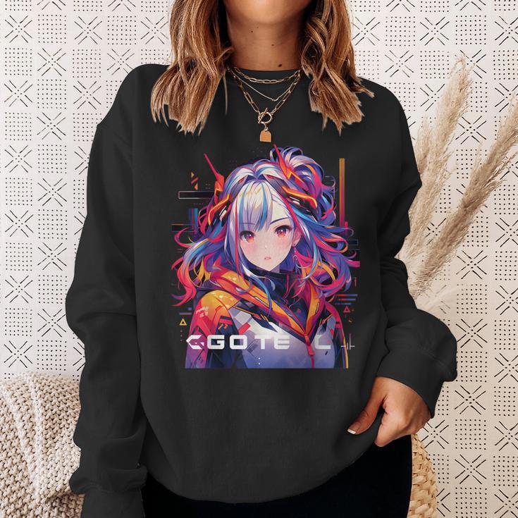 Manga Anime Aesthetic Cyberpunk Techwear Harajuku Sweatshirt Geschenke für Sie