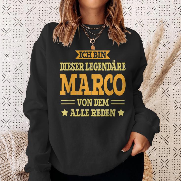 Marco With First Name Slogan Sweatshirt Geschenke für Sie