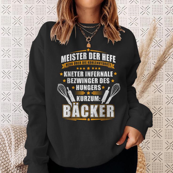 Master Of The Yeast And Mr Over The Carbohydrates Bakers Sweatshirt Geschenke für Sie