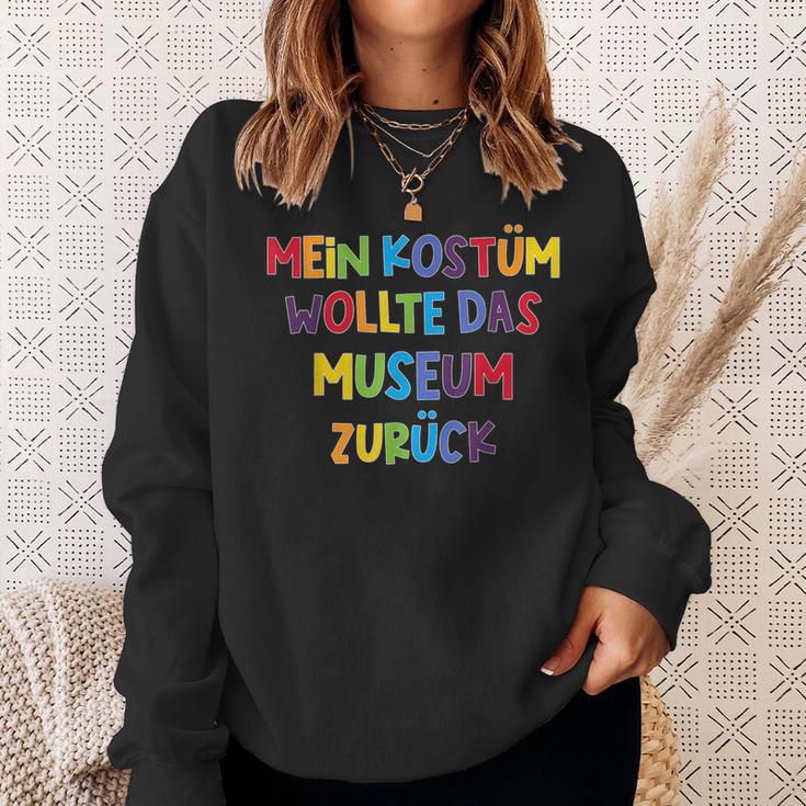 Mein Kostüm Wollte Das Museum Back Carnival & Fancy Dress Sweatshirt Geschenke für Sie