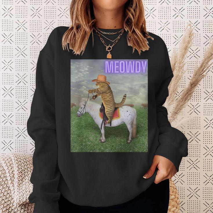 Meowdy Meme Cat And Pony Sweatshirt Geschenke für Sie