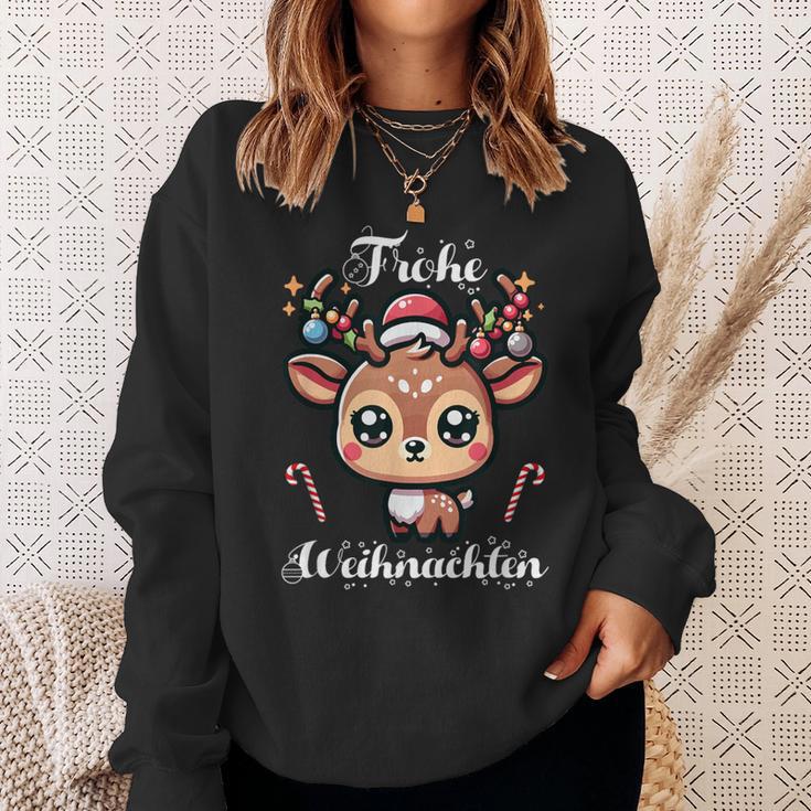 Merry Christmas Cute Reindeer Winter Christmas Sweatshirt Geschenke für Sie